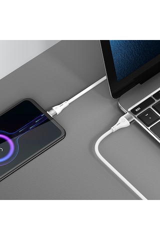 Recci Rs11m Swift Serisi Usb-a To Micro 2.4a Hızlı Şarj Özellikli Data Ve Şarj Kablosu 1m Beyaz
