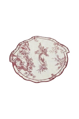 Toile Burgundy Amerikan Servis Çok Renkli