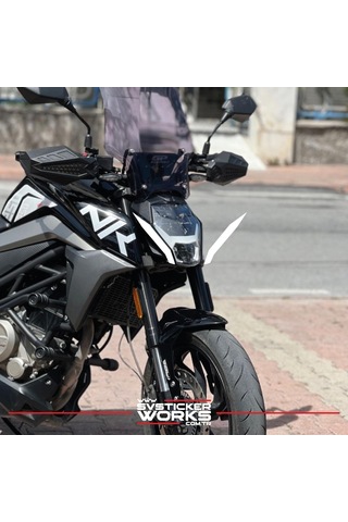 Cfmoto Nk250 Ön Kafa Yan Sticker Dekor Şekil Model Sticker