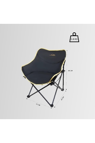 Nurgaz Campout Fırat Kamp Sandalyesi Ng C159 Siyah