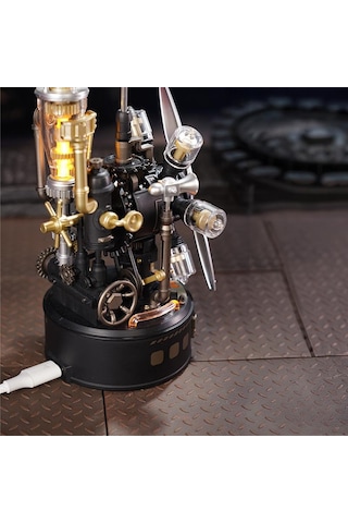 Rokr Cgl01 Leonardo Da Vinci S Helicopter Dıy Mechanical 3d Puzzle Maket Model Seti 3d Model Kit Detaylı Dekoratif Hobi Seti Hareketli Ve Işıklı