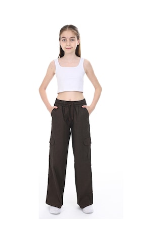 Toontoy Kids Toontoy Kız Çocuk Kargo Cepli Pantolon Vizon