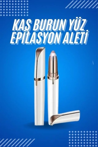 Tüy Kıl Alma Kaş Bıyık Uni Yüz Bakım Epilasyon Aleti Pilli