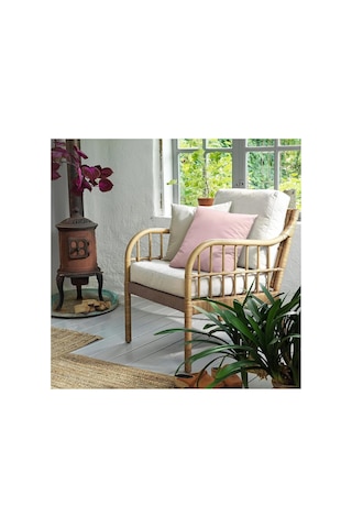 Tr Rattan Berjer Koltuk, 60x60 Cm, Beyaz, Ergonomik Tasarım Diğer
