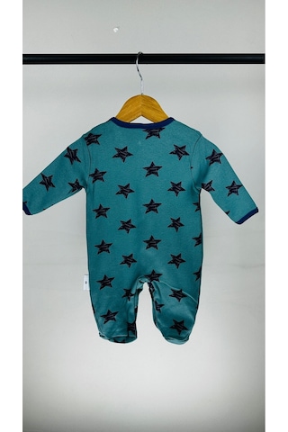 Yıldızlı Çıtçıtlı Pamuklu Bebek Tulum 001