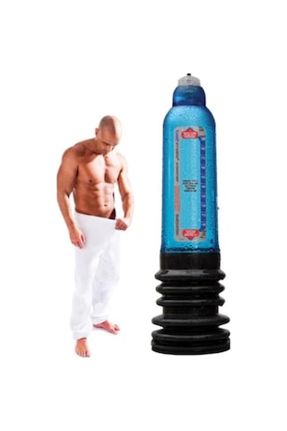 Hızlı Express Bathmate Hydromax X30 Sulu Vakum Penis Pompası (Mavi)