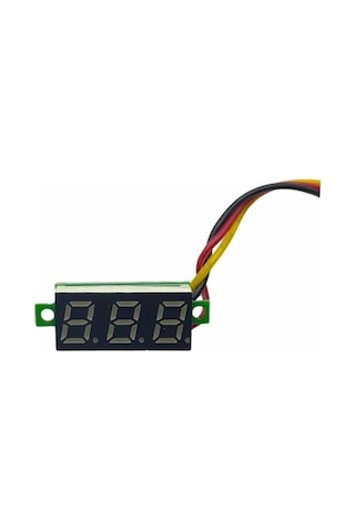 0v-30v Dijital Mini Voltmetre Çerçevesiz Mavi