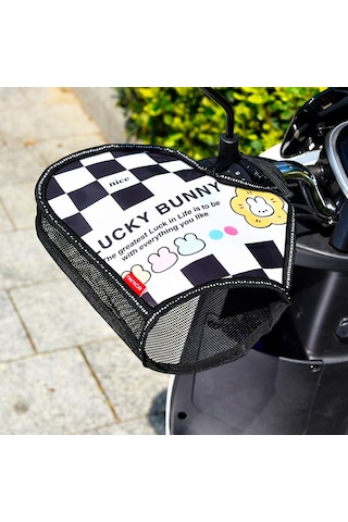 Mufunye Motosiklet Ve Elektrikli Araçlar İçin Yazlık Uv Koruma Su Geçirmez Isı Yalıtımı Eldivenleri Şans Panda Desenli, Universal Boy