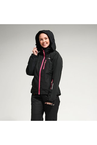 Freecamp Kadın Kayak Montu - Siyah - Pembe