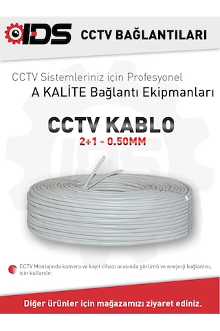 A - 2+1 Cctv Kamera Kablosu 0.50Mm 100M A - 2+1 Cctv Kamera Kablosu 0.50Mm 100M
