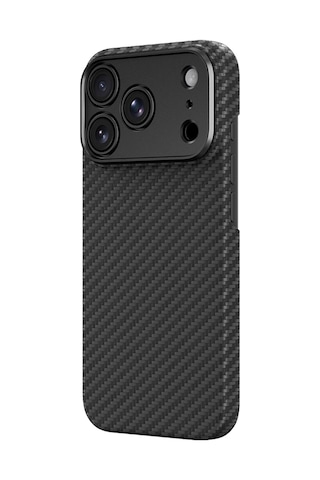 Apple iPhone Uyumlu 18 Pro Max Kılıf M-safe 1500d Aramid Lens Korumalı Amazingthing Titan Max Karbon Kapak Siyah