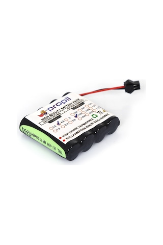 4.8V 2700 Mah Ni-Mh Oyucak Araba Bataryası Siyah Soketli