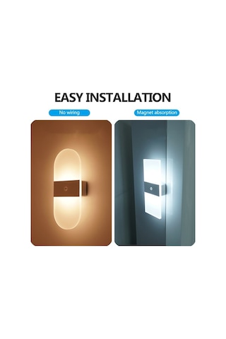 Fastbuy Akıllı Manyetik Duvar Lambası: Kompakt Gece Aydınlatması Koridor, Banyo, Bebek Odası Diğer