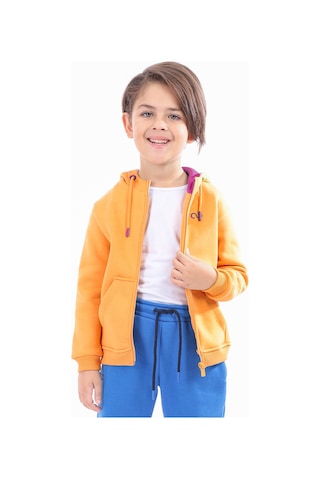 Toontoy Unisex Çocuk Nakışlı Hırka Oranj