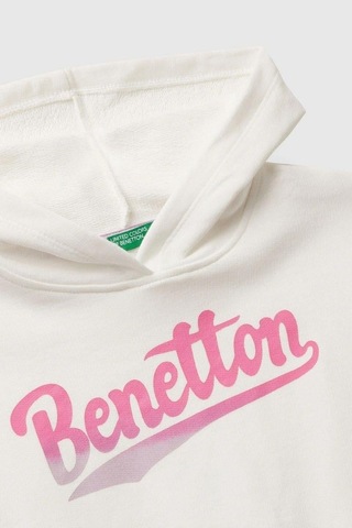 United Colors Of Benetton Kız Çocuk 3j68c204w-25k Sweatshirt Beyaz-1931 Beyaz