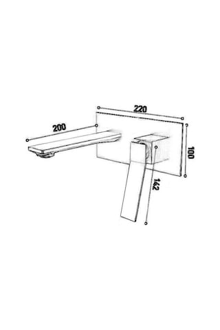 Fontana - Mat Siyah Ankastre Lavabo Bataryası Seti Sıvaaltı Dahil Outlet - Fj-a3005- Siyah