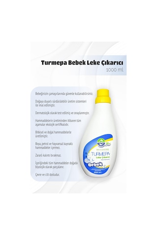 Turmepa Baby Leke Çıkarıcı 1000 Ml 6 Al 5 Öde Ve Rosie Pamuk