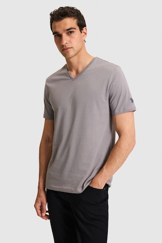U.s. Polo Assn. Erkek Gri Tişört Basic 50326944-vr024