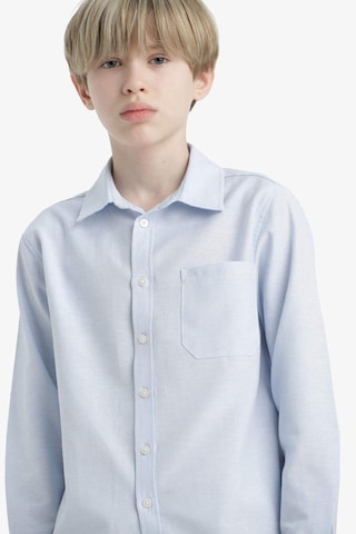 Defacto Erkek Çocuk Okula Dönüş Regular Fit Polo Yaka Oxford Uzun Kollu Gömlek F3268a825aube793 Mavi