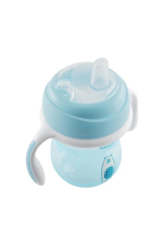 Chicco Yumuşak Uçlu Geçiş Bardağı 4 Ay+ Kız Mavi