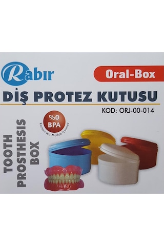 Rabır Diş Protez Saklama Kutusu (BPA İçermez)