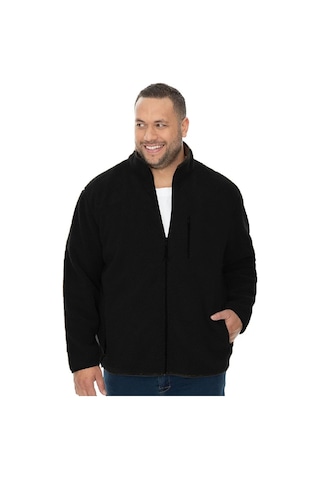 Lukitus Erkek Büyük Beden Siyah Tüylenmeyen Anti Pilling Polar Mont Bbpolar-b Siyah