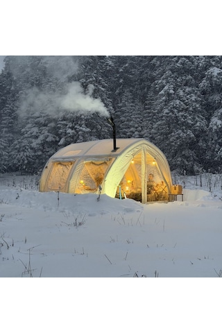 Shufa Glamping Tekne Şekilli Çadır 400x350x220 Cm Çok Renkli
