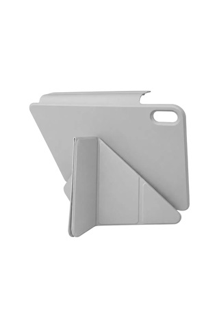 Mey İthalat Apple Uyumlu iPad 2025 10.9 10.nesil A16 Edz Manyetik Standlı Tablet Kılıfı - Gri Arka Kapak