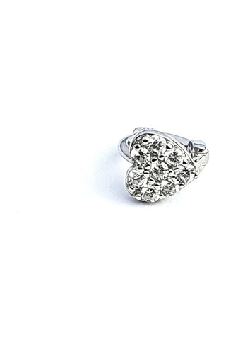 Zirkon Taş Detaylı 925ayar Gümüş Tragus Halka Piercing Gümüş