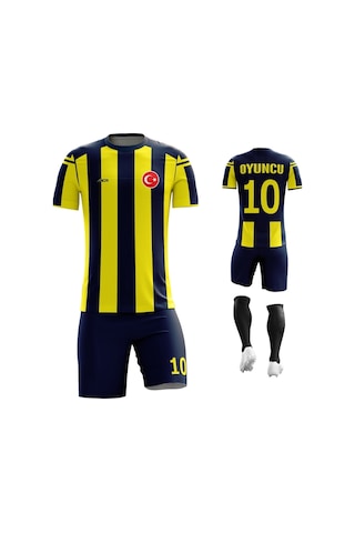 Acr Giyim Kişiye Özel Futbol Forması - Dizayn : Sarı - Lacivert