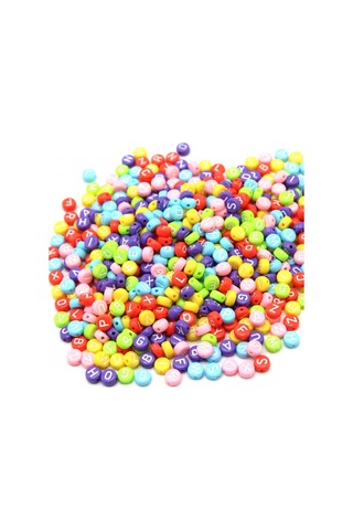 Harf Boncuk Elips Pastel Renkli 6 Mm 250 Gr