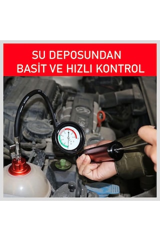 Badem10 Nt Tools Radyatör Kaçak Tespit Cihazı Basınç Testi Kiti Nta1036