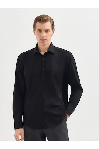 Karaca Erkek Slım Fıt Gömlek-siyah 11.25w.04.026 Siyah