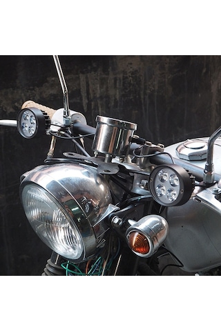 Knmaster Badger 12w Ayna Bağlantılı Motosiklet Sis Farı