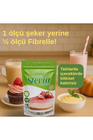 Fibrelle Double Zero Slim Stevialı Tatlandırıcı 1kg