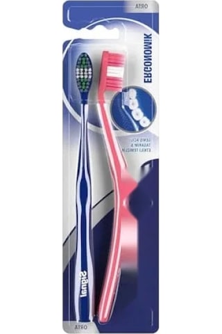 Orta Diş Fırçası 2'li Set - Ergonomik Tasarım