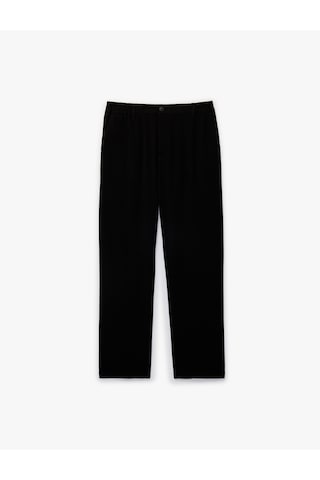 Koton Viskon Karışımlı Cepli Regular Fit Klasik Kumaş Pantolon Siyah 6sam40017ıw