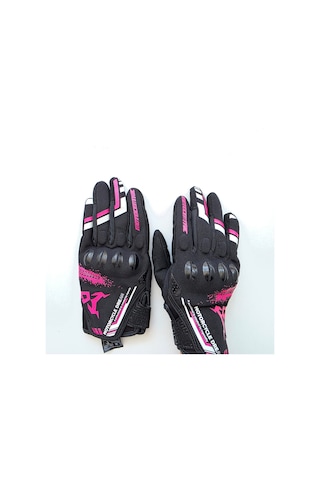Motocentric Eldiven Centric Siyah Pembe M