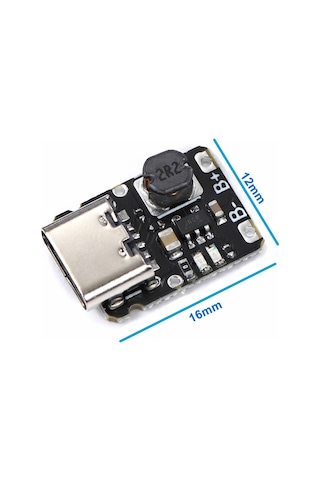 Tp4057 Type C Pil Şarj Deşarj Modülü Mini Powerbank Devresi 3.7v Lityum Lion 18650 Batarya