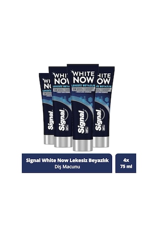 Signal White Now Lekesiz Beyazlık Diş Macunu 4 x 75 ML