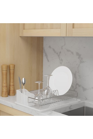 Teknotel Tek Katlı Tabaklık Bulaşıklık Krom Kb006 Şeffaf