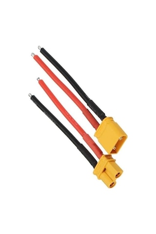 Erkek Dişi Lipo Pil Şarj Kablosu 15 Cm 2 5mm Siaf Silikon Kablolu