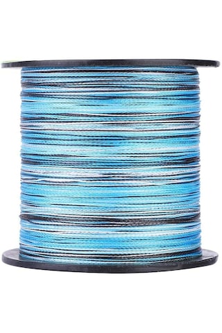Hokkaido Strike Blue Camo 8 Katlı 0.08.-mm 150-metre Örgü Misina