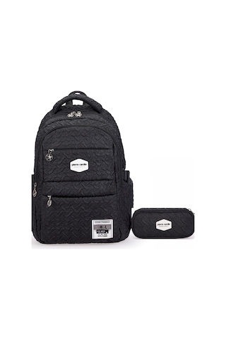 Pierre Cardin Unisex Okul Çanta Seti Pcset07pc1773601-siyah Siyah