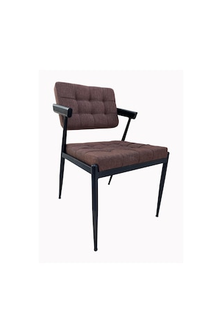 1.2 Mm Z Metal Yarım Kollu Sandalye - Siyah-mufak&salon&cafe Sand