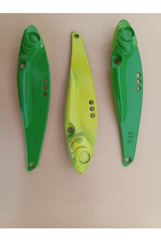 3 Adet 25 Gr Zincmetal Jig Vibrasyon Metal Olta Balık