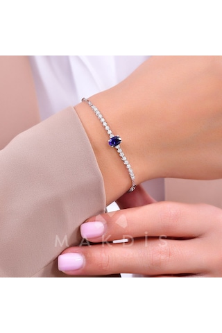 1.10 Karat Safir Pırlanta Bileklik - Hrd Sertifikalı