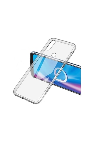 Alcatel 1S 2020 Kılıf Süper Silikon Arka Korumanano Glass Renksiz