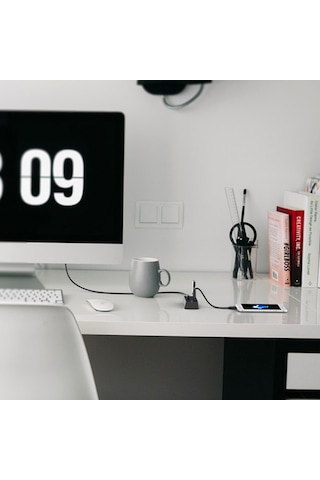 Xindoker Usb 3.0 Hub Siyah Mini Taşınabilir 4 Portlu 5 Gbps Veri Transferi 1m Kablolu Plug&play Windows Macos Uyumlu