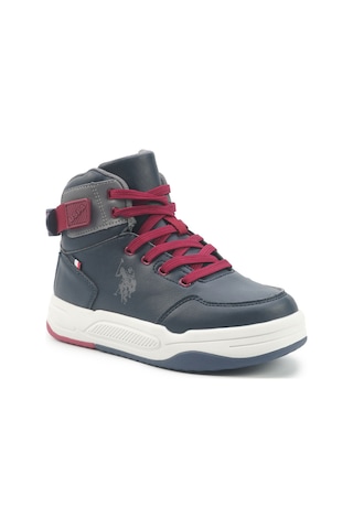 U.s. Polo Assn. Phıta Jr 5pr Lacivert Erkek Çocuk High Sneaker 000000000102027913 Lacivert-kırmızı